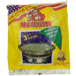 奶茶粉蒙古国teaking国王奶茶速溶咸味袋装小包装家商用360克免煮