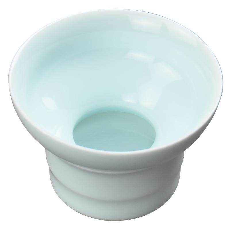 永利汇景德镇茶漏茶漏陶瓷创意茶叶过滤网泡茶器茶滤器架茶具配件
