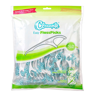 欧洲cleanpik超细牙线棒牙线牙签300支独支装便携随身家庭装