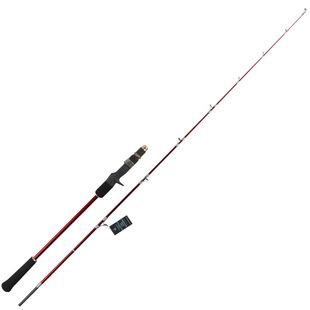 碳素实心慢摇铁板竿近海小船竿一节半手持超轻直柄枪柄船钓鱼竿