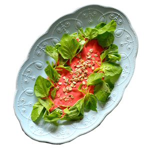 超大陶瓷鱼盘家用外贸瑕疵椭圆形盘子西餐盘彩色浮雕早餐盘果盘