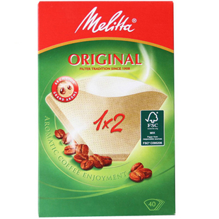 德国美乐家进口咖啡滤纸 滴漏咖啡机手冲滤杯过滤纸1x2美式咖啡机