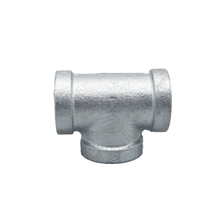 热镀锌玛钢三通接头连接件消防内丝铁工程水暖燃气管件4分6分1寸