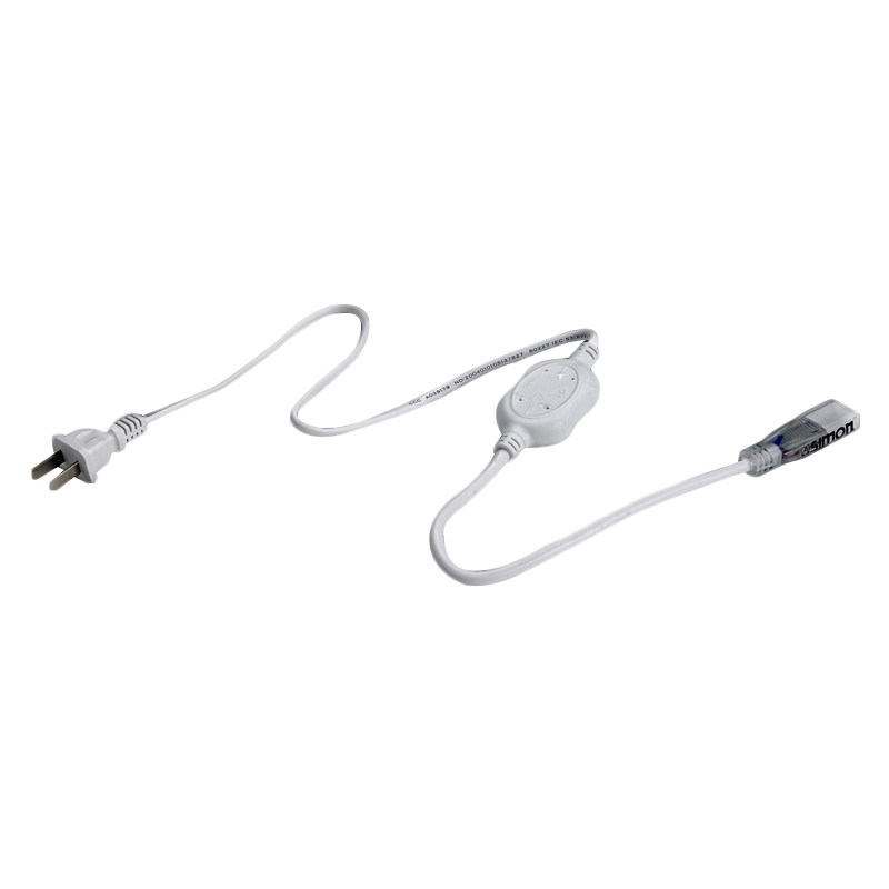 西蒙照明 LED贴片灯带配件插头包220V贴片灯带插头/接头3528专用