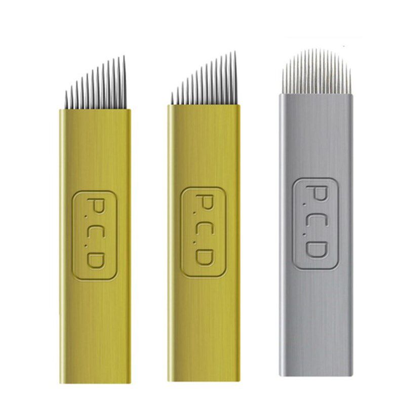 韩式半永久雾眉针片 PCD纹绣针片刀片 蓝皮16针片（20片装）包邮