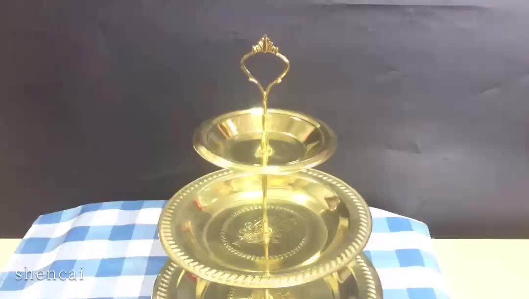 Gold Unique Wholesale Serving Trays 3 Tier Serving Trays Buy 3 Tier