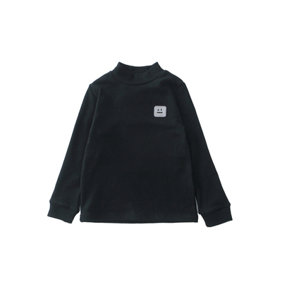 半高领长袖宝宝中大童白色秋冬装