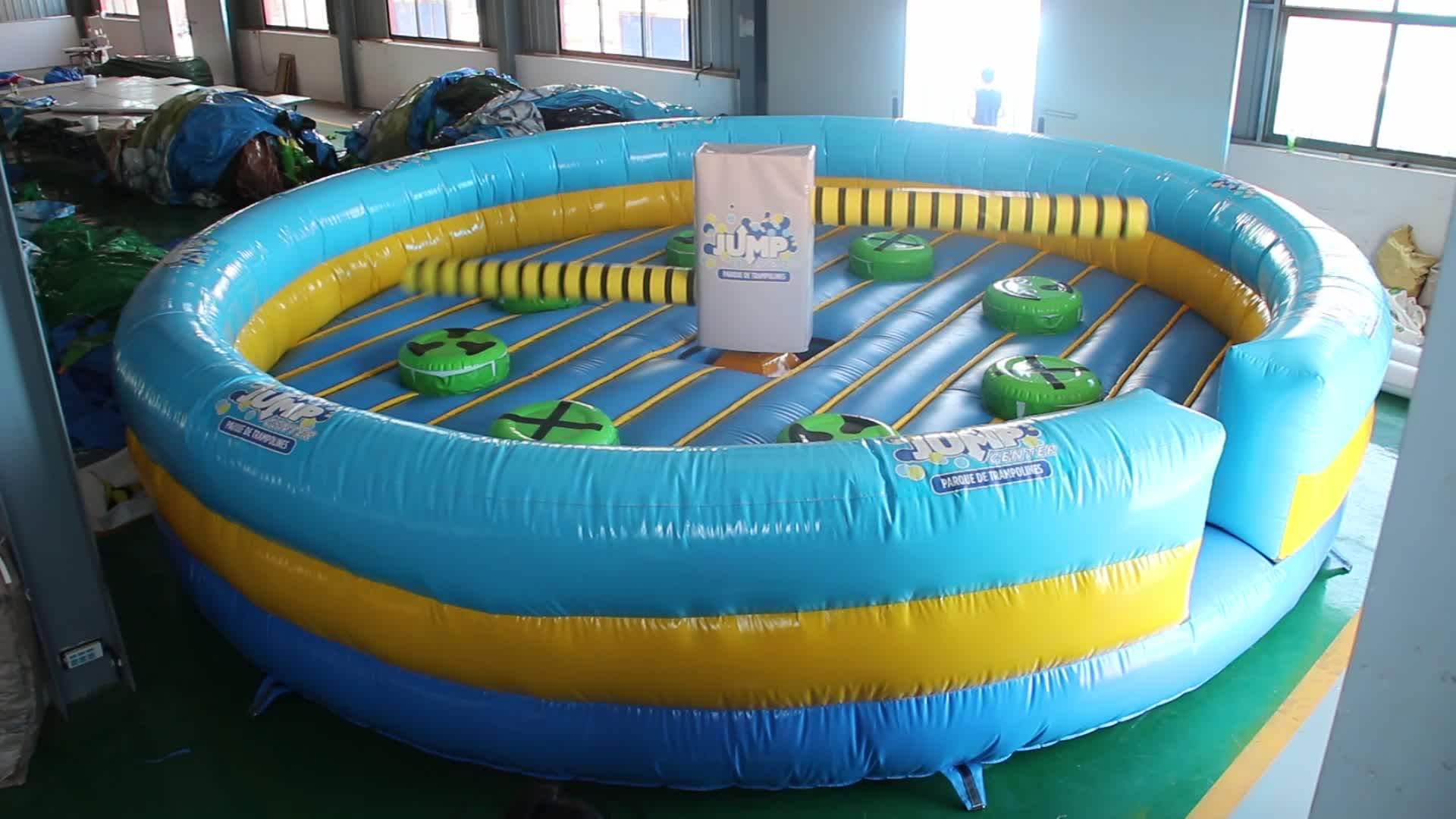 Inflatable Exciting Sweeper Game For Adults/inflatable Wipeout Games