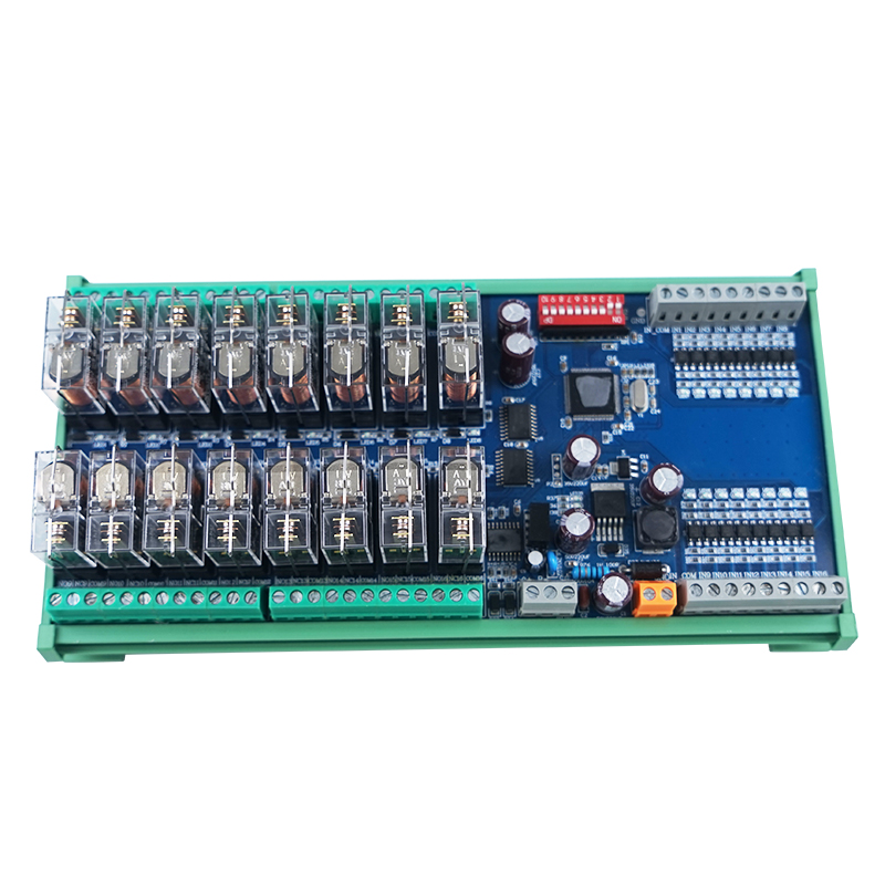华庆军RS485通讯输入输出继电器模块ModbusRTU协议工控板IO扩展
