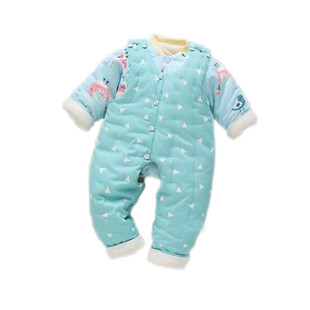 手工棉衣纸样 婴儿棉衣裤前开扣背带连脚棉裤1:1服装样板图纸