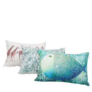 40x60/50x70/60x80抱枕套北欧床头靠背大棉麻腰枕沙发靠垫不含芯