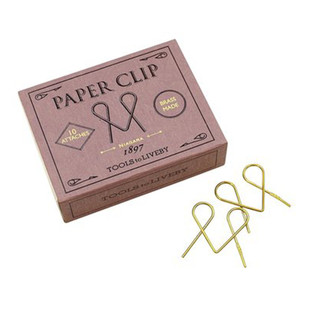 台湾Tools To Liveby创意复古回形针网红书签曲别针白领办公文具
