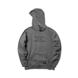 MADNESS WASHED HOODIE 水洗加绒连帽帽衫休闲套头男潮卫衣余文乐