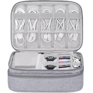 数码收纳包移动电源充电宝鼠标硬盘U盘收纳袋子笔记本电脑充电器电子产品配件线材大容量数据线收纳盒