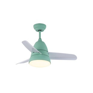 儿童风扇灯马卡龙吊扇灯餐厅小卧室简约现代男女孩北欧电风扇吊灯