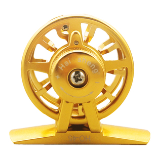 海盛HO全金属超轻前打轮谷麦逗钓轮手拨轮手车竿轮鱼线轮带泄力