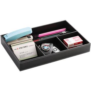 钥匙收纳置物盒桌面零钱整理盘文具小物件分隔架创意门口玄关摆件