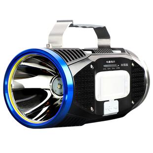 沃尔森强光充电户外大疝气氙气亮远射手电筒大功率LED手提探照灯