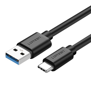 绿联usb3转typec数据线接高速移动硬盘盒电脑传输carplay适用苹果16iPadPro手机iPhone17快充switch短usbc3.0