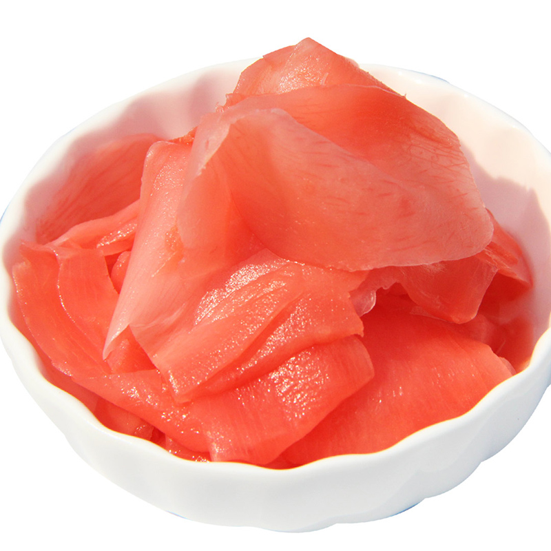 姜老大寿司红姜片甘酢姜片日式料理材料酸甜泡姜嫩姜1500g商用