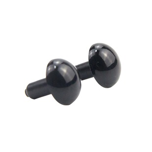 钩织玩偶眼睛配件diy手工黑色黑豆眼螺纹杆毛绒玩具公仔仿真眼睛