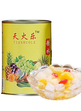 新鲜水果罐头混合黄桃罐黄桃梨杏