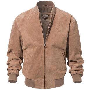 秋季新款真皮皮衣男欧美原版大码皮衣粗犷猪皮机车皮夹克真皮外套