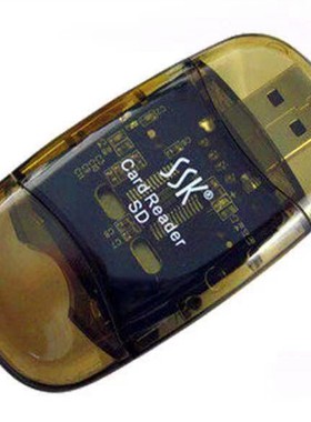 SSK/飚王 SD卡 数码相机内存卡高速水晶SD读卡器SCRS026存储包邮