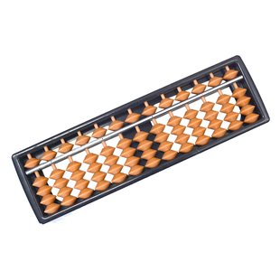 An abacus13档5珠塑料ABS学生专用算盘幼儿珠心算棕色珠学习用品