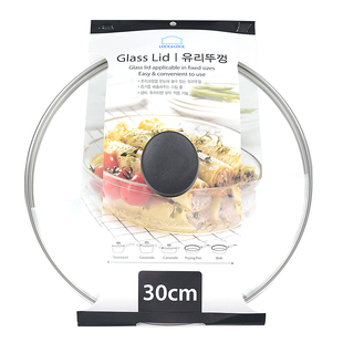 乐扣乐扣钢化玻璃锅盖家用炒锅煎锅平底锅盖子通用26cm28cm30cm