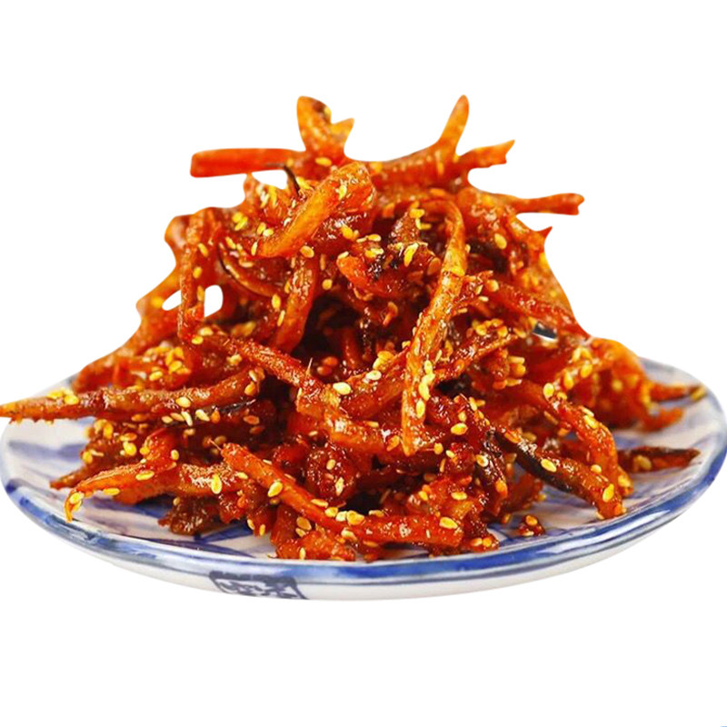宁波500g包邮零食小吃香辣鳗鱼丝