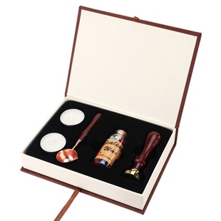 欧式复古火漆印章封缄 信封口蜡戳 字母祝福语动漫图标 礼盒套装 火漆蜡 火漆蜡粒 手账印 火漆印章套装全套