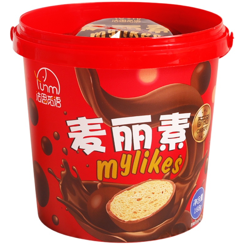 法思觅语圣诞桶装草莓抹茶巧克力球