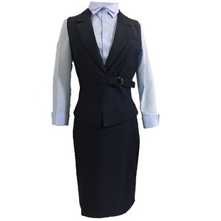 职业装套装女高级感售楼部工作服收银员高端酒店前台案场客服西装