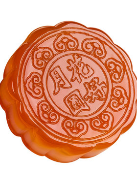 中秋月饼礼盒装正品摆件玛瑙玉石