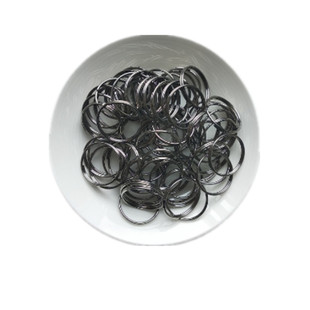 弹簧圈吊灯挂坠小号钥匙扣窗帘铁丝挂环不锈钢色铁圈圆环塞子扣环