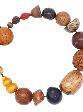 天然十八子菩提子佛珠手串男女款本命年情侣时尚饰品念珠手链文玩