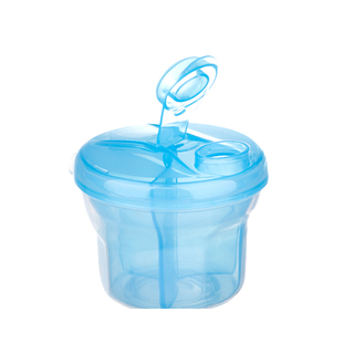 宝宝外出小号奶粉盒三格便携旋转奶粉格分装零食盒大容量存储罐