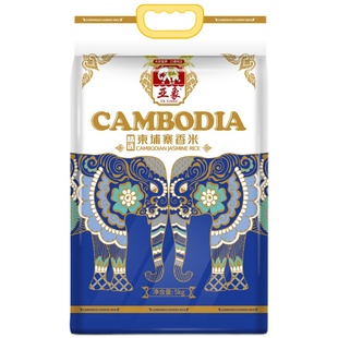 亚象柬埔寨香米5kg原粮进口长粒香大米新米真空10斤籼米非泰国米