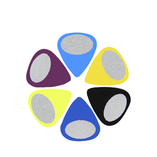 彩色拨片民谣吉他木吉它拨片0.71mm  拨片pifa 果木浪子