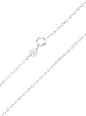 纯银项链女925纯银镀镀18k银链子