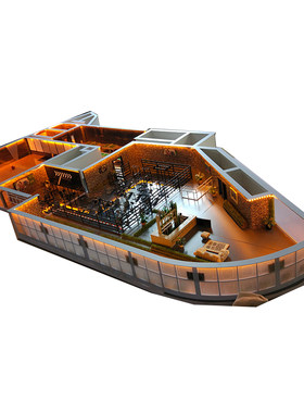 沙盘模型定制地形地貌园区地产商场健身房室内建筑别墅3d打印新品