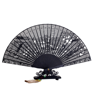 老阊门苏州檀香扇镂空檀香木中国风扇子折扇复古风工艺礼品中国风