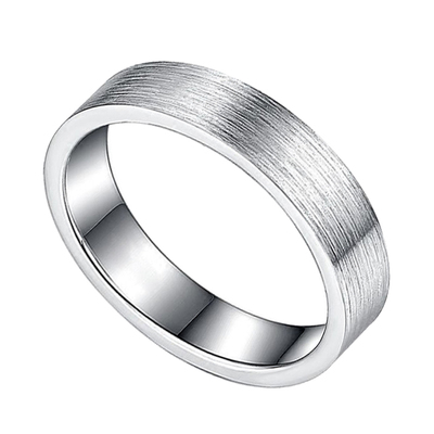 s999纯银情侣戒指手工磨砂拉丝款