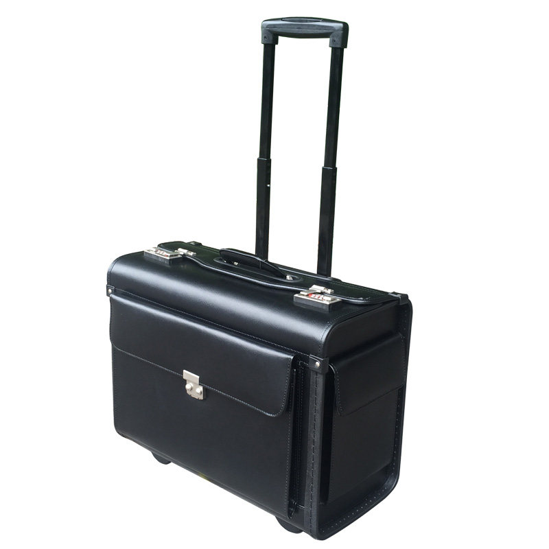 机长机师航空箱电脑pu登机箱