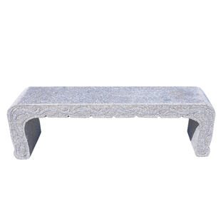 大理石石椅石凳靠背椅石条凳庭院广场石桌椅休闲户外石雕包邮