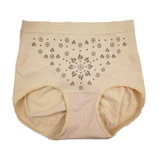 春露内裤中腰0421三条装暖1号女士椒元素暖宫裤无缝收腹高腰0962