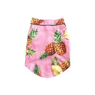 潮牌菠萝家居宠物衣服英斗法斗恶霸犬巴哥雪纳瑞胖狗狗超薄款夏季