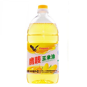 中山鹰唛玉米油900ml小瓶农家压榨广东土特产烘培食用油正品