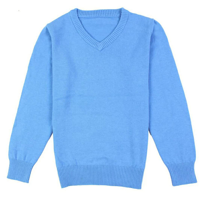 新款中大童纯色套头7-15针织衫